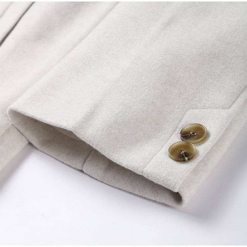 Elegant Wool Cropped Jacket